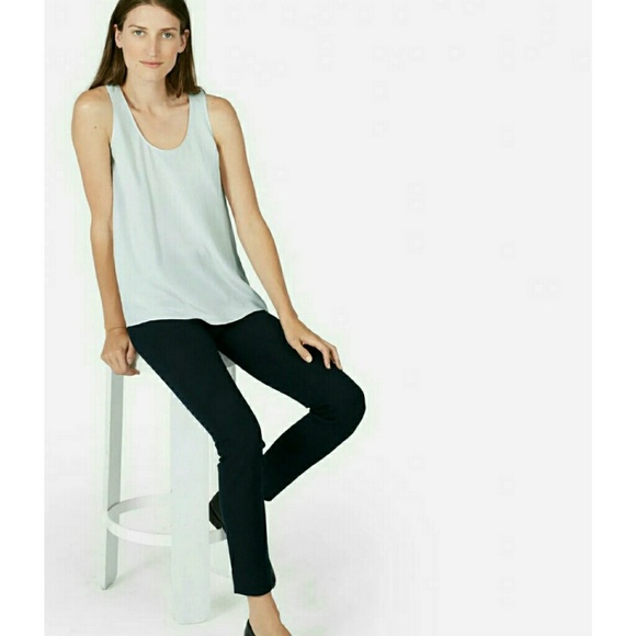 Everlane Tops - Everlane The Silk Tank in Gray Size 8 t